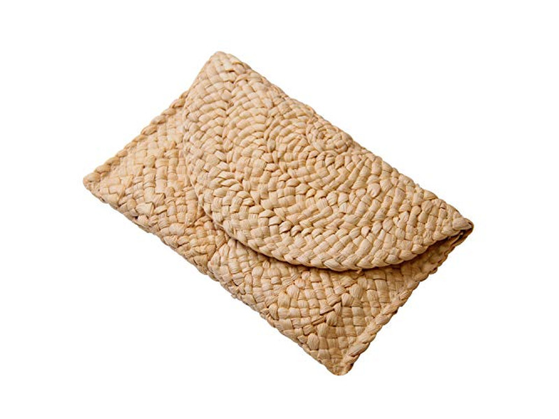 Große Strohtaschen Tasche Aus Grauem Seilnetz Damen Reis Kleine Kette Strand Beste Flechtung