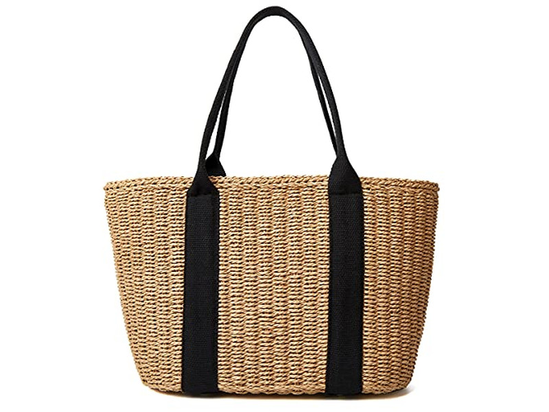 Kinder Strohtaschen Halb Mond Tasche Handgehalten Anpassbar