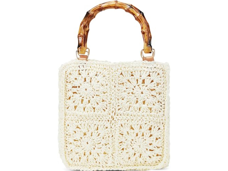 Kinder Stroh-Eimertasche Lustige Sommerhandtasche Mode Rucksack Hochwertig