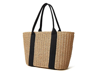 Kinder Strohtaschen Halb Mond Tasche Handgehalten Anpassbar