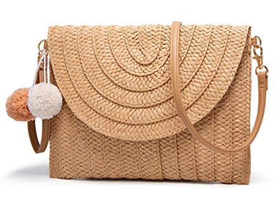 Zylindrische Strohtasche Pferd Grün Damenhandtaschen Leichtes Netz Strand Tragetasche