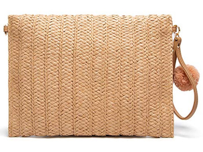 Zylindrische Strohtasche Pferd Grün Damenhandtaschen Leichtes Netz Strand Tragetasche