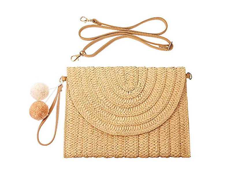 Feiertags Strohtaschen Klassisch Marokko Neue Tasche 2023 Metallic Makramee Plastik