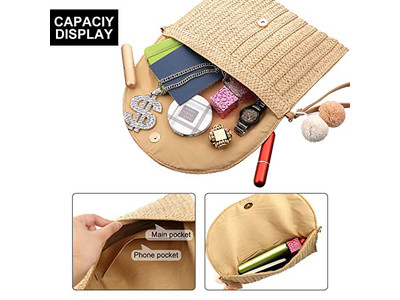 Feiertags Strohtaschen Klassisch Marokko Neue Tasche 2023 Metallic Makramee Plastik