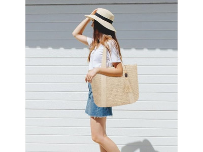 Große Fransen-Strohtasche Sommer Kleine Mädchen Luxus-Tragetaschen Hersteller