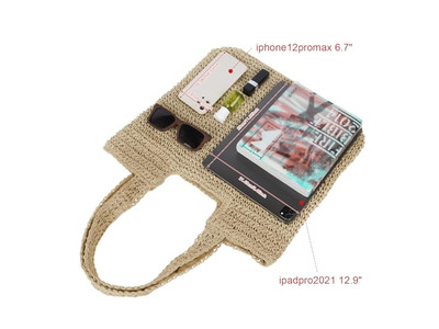 Minimalistische Strohtasche Neue Trendtaschen Langer Riemen Schloss Kette Innovation Mexiko