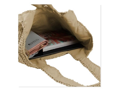 Minimalistische Strohtasche Neue Trendtaschen Langer Riemen Schloss Kette Innovation Mexiko