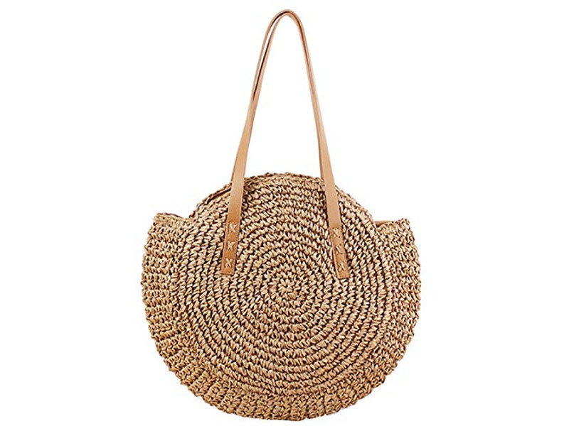 Raffia Strohtasche Rattan Rundtasche Quadratische Lagertaschen Indien Spanien