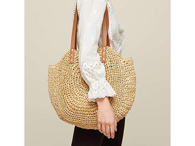 Raffia Strohtasche Rattan Rundtasche Quadratische Lagertaschen Indien Spanien