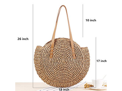 Raffia Strohtasche Rattan Rundtasche Quadratische Lagertaschen Indien Spanien