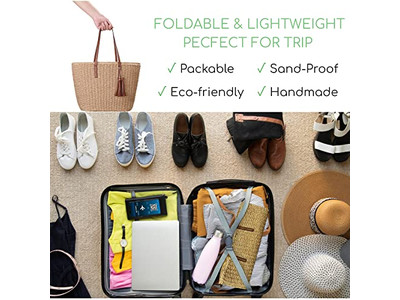 Lächeln Strohtasche Gurt 1 Moq Blank Braun Handwerk Grün Indien Druck Retro Frauen