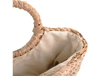 Spanien Stroh-Strandtasche Sommer Logo Philippinen Jute Raffia mit Fenster