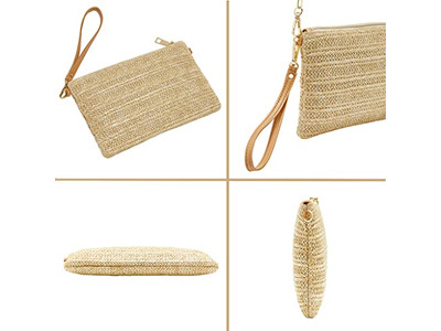 Strohgefütterte Handtaschen Strass Tasche Bestickte Bonbonfarbene Brautjungfern Taschen