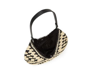 Strohpapier-Geflecht-Tasche Handtasche für Damen Handtaschen-Set Regenbogen-Handtasche